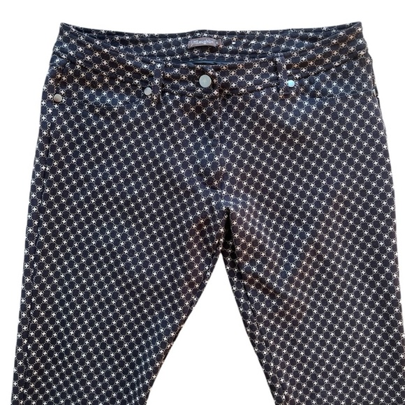 J. McLaughlin | Straight Leg Pants | Skinny Brown Tan Pattern | Women’s Size 4 - Picture 3 of 6